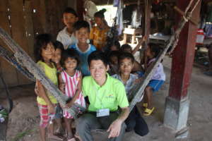 Local children visit Youth Star volunteer Sopheak