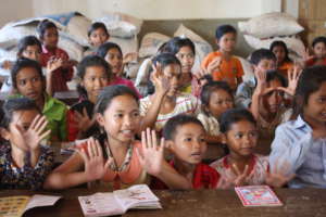 Village children attend a Youth Star class