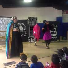 A performance of "The Emperor's New Clothes."