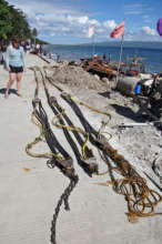The remains of the seaflex system.