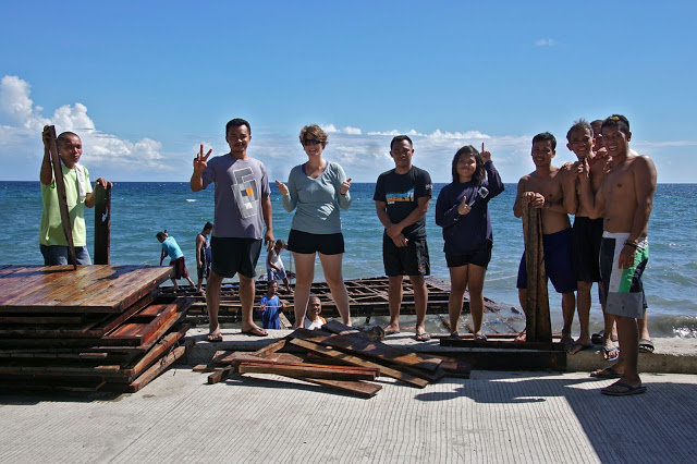 The cleanup crew in the spirit of bayanihan