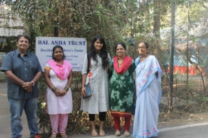Kavita with Project Leader and Social Workers