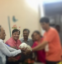 Sunil with the  family