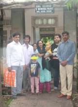 Sajid with family, Sunil and police who helped us