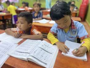 Non-formal education classes at M'Lop Tapang