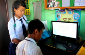 Provide six computers for Nepali school students