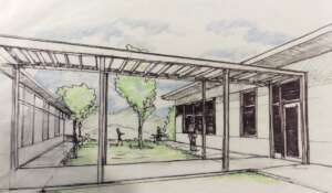 Proposed Courtyard btw Clinic and Ed Center