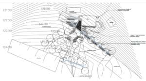 Plan of Education and Clinic Twin Buildings