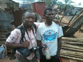 "Hole in My Backyard" director posing with subject