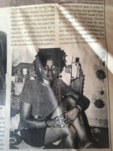 Fatmata pictured in local paper after her death
