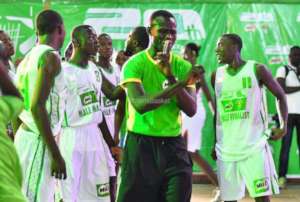 Coach Usman celebrating the win.