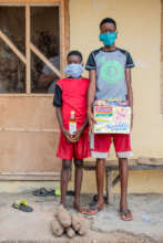 John and Tim both campers and thier food gift.