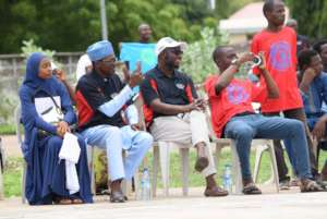 Some parents at the court opening.