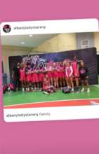 Mary with her AAU team in New York