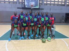 Our athletes wearing Timeout4Africa T shirts