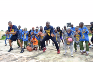 Happy kids and staff.