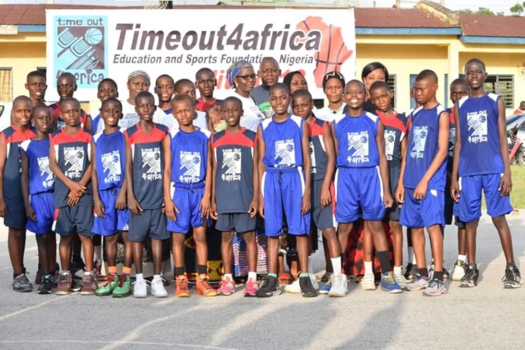 Basketball Clinic for 500 school kids in Nigeria