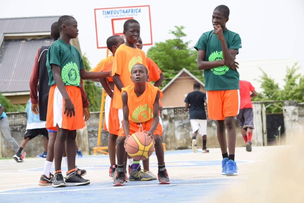 Basketball Clinic for 500 school kids in Nigeria