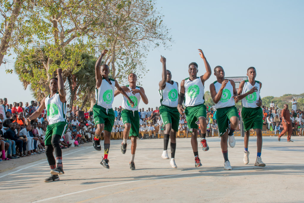 Basketball Clinic for 500 school kids in Nigeria