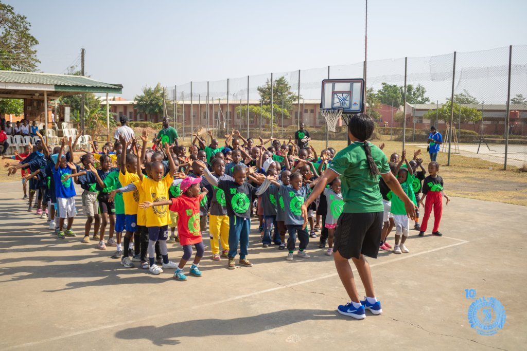 Basketball Clinic for 500 school kids in Nigeria
