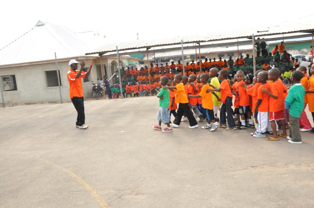Basketball Clinic for 500 school kids in Nigeria