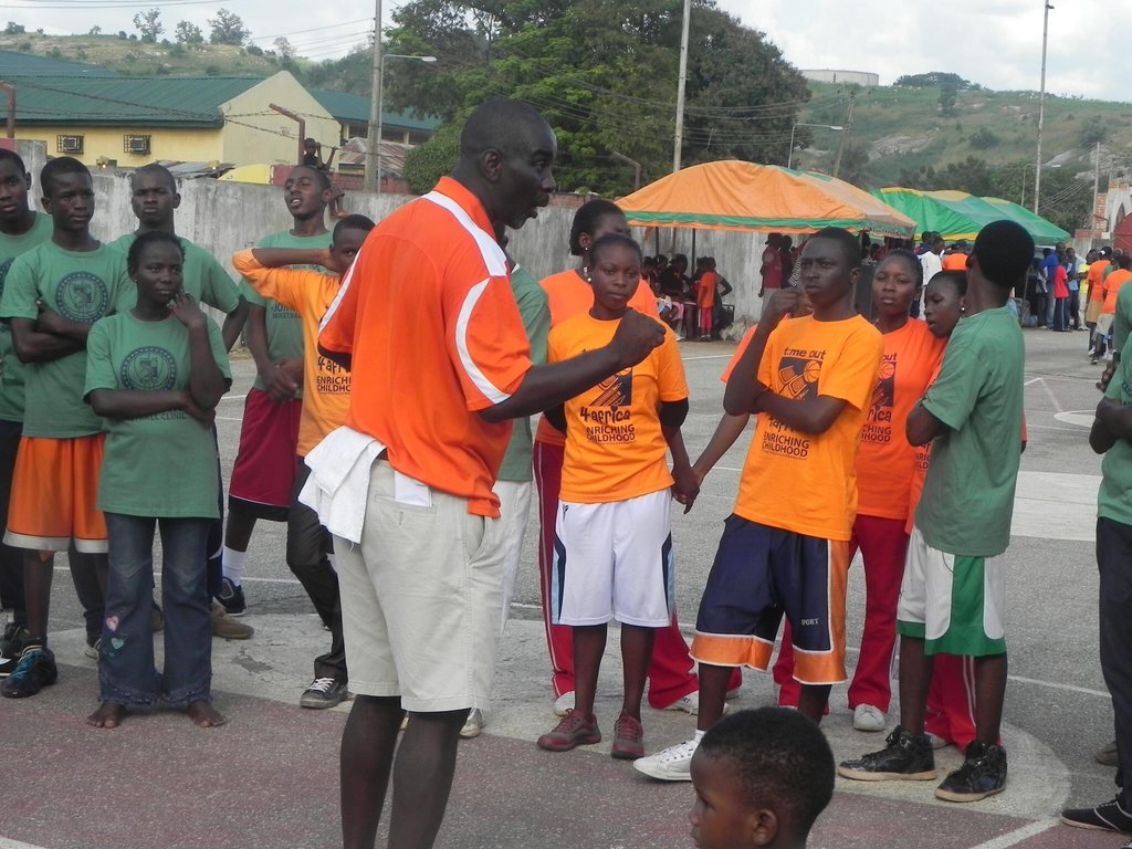 Basketball Clinic for 500 school kids in Nigeria