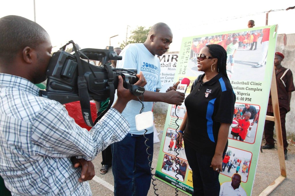 Basketball Clinic for 500 school kids in Nigeria