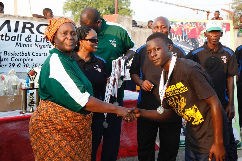 Basketball Clinic for 500 school kids in Nigeria