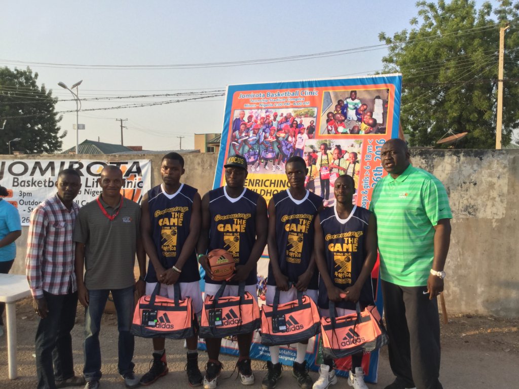 Basketball Clinic for 500 school kids in Nigeria