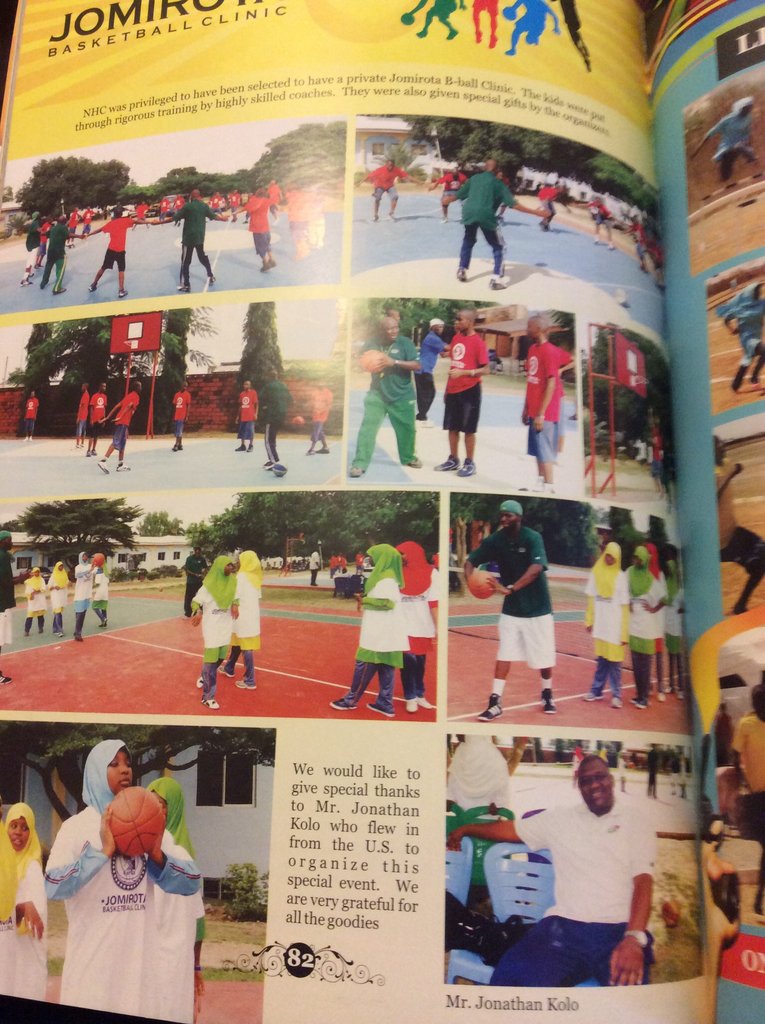 Basketball Clinic for 500 school kids in Nigeria
