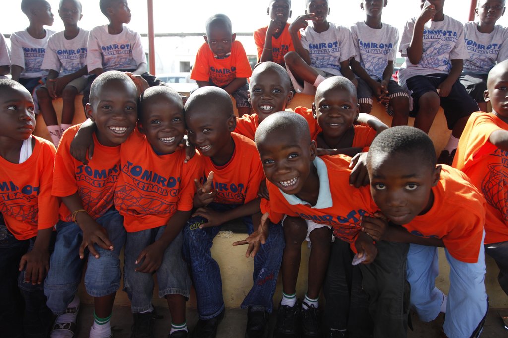 Basketball Clinic for 500 school kids in Nigeria