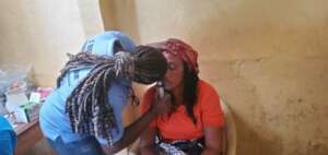 Eye Examination Being Carried Out