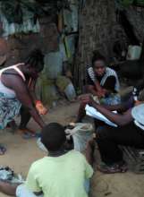 Literacy Tutor during community outreach