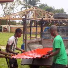 Palava hut in progress