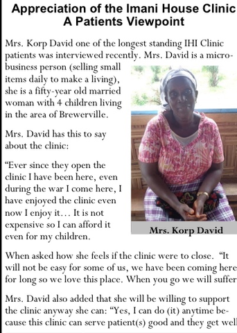 Clinic's importance Testimonial from a Mother