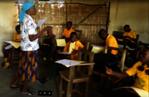 Sis. Miata Leads Health Manual at VOA School