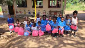 Donation of mosquito nets - Kamadanda Pre-school