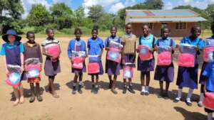 Donation of mosquito nets - Kamankanda Primary