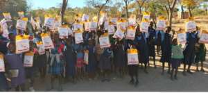 Mosquito net donation - Katanda school