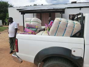 Loading Bed Nets for Distribution