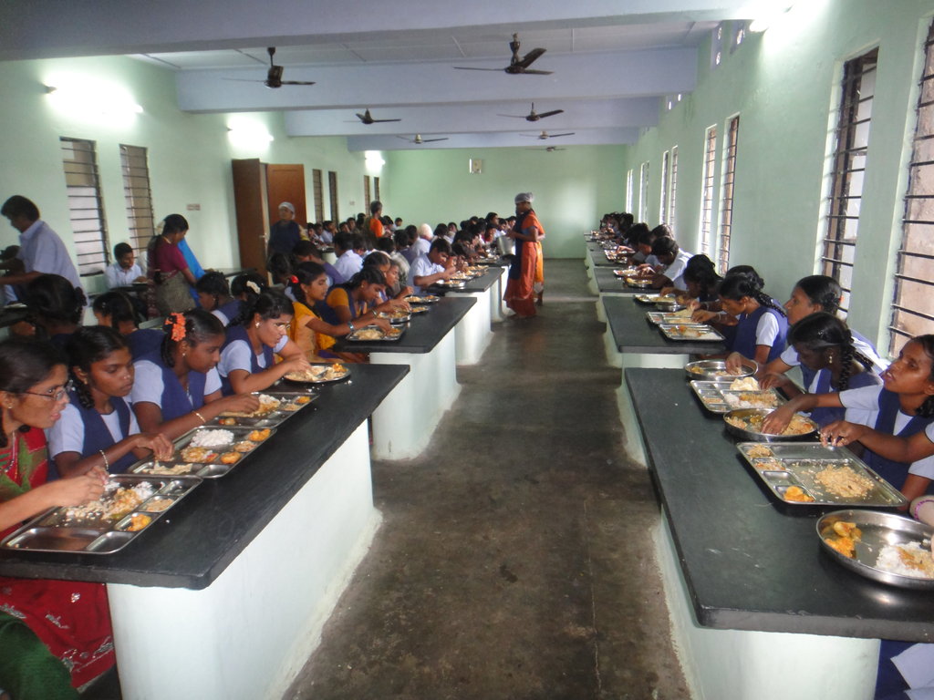 Healthy food for 300 visually challenged children