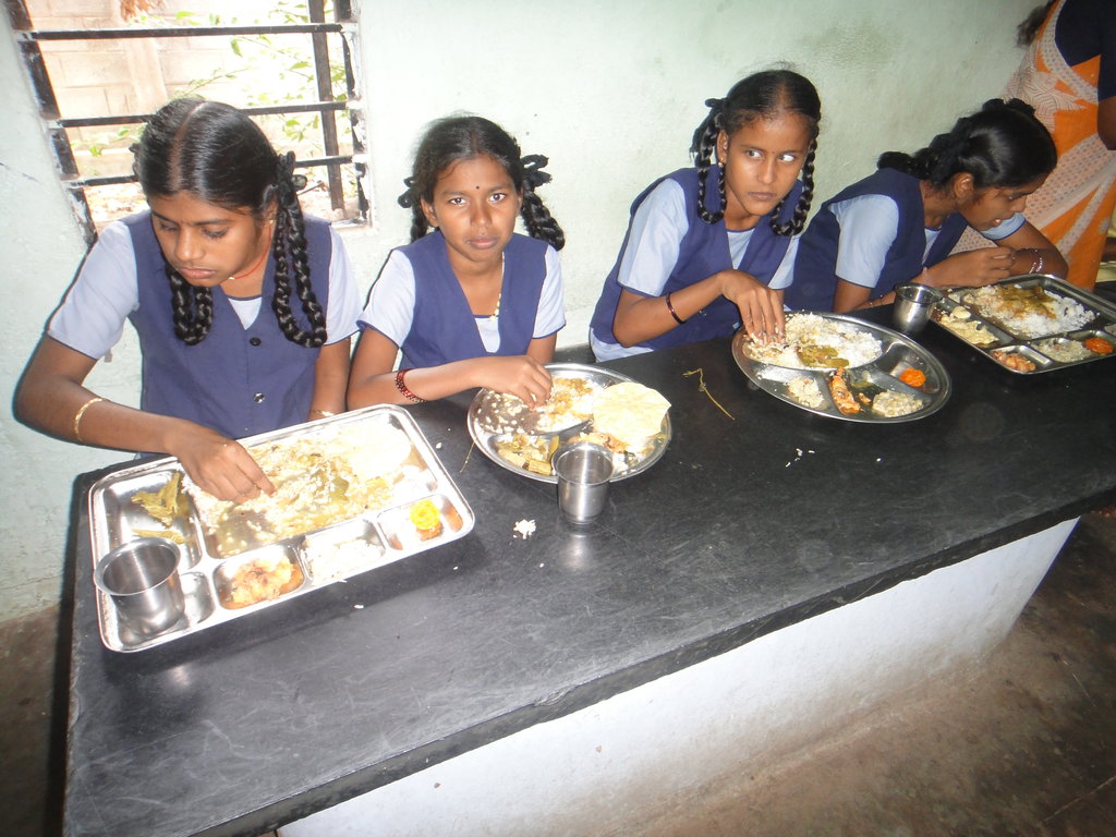 Healthy food for 300 visually challenged children
