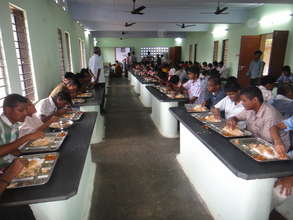 Healthy food for 300 visually challenged children
