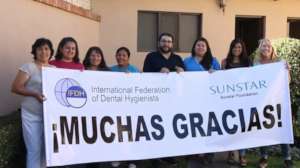 Marta (left) with Smiles Forever at the beginning