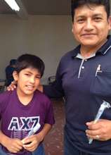 Arco de Iris boy with director