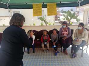 Beba providing SDF education to prevent cavities