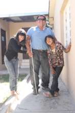 Blind Julian with Two Daughters