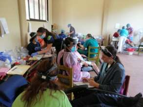 SDF, GIC, Resin, dental units at mobile clinic