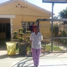 Shirley outside new clinic