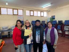 Sandy Founder with Beba part of clinic team